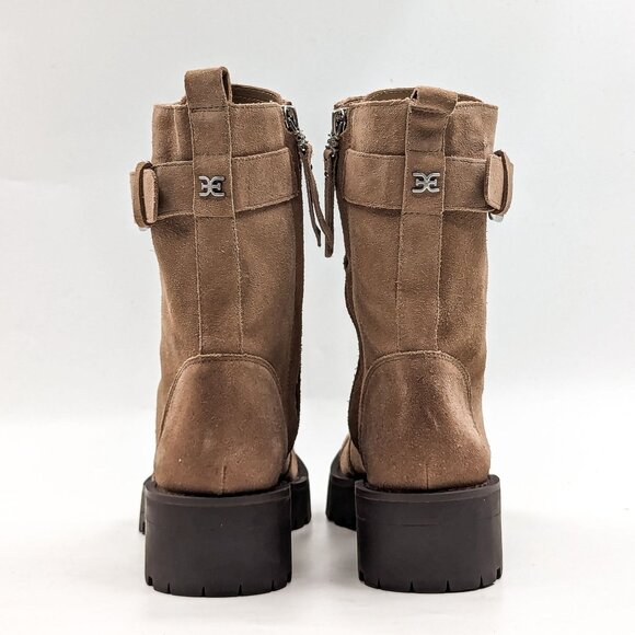 Sam Edelman Women Junip Brown Suede Festival Combat Platform Boots Size 7.5 - Picture 4 of 10